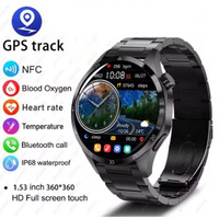 2024 New For HTC One M9 Realme C17 vivo Smart Watch Men AMOLED HD Screen Bluetooth Call GPS NFC Heart rate Sport SmartwatchWomen