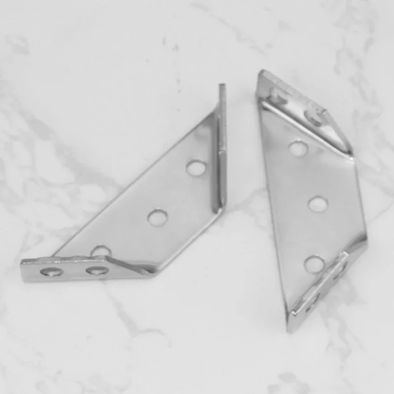 8Pieces Multi-Purpose Right Angle-Bracket Furniture Triangular Reinforcement Bracket Heavy Duty Corner Codes Bed Cabinet