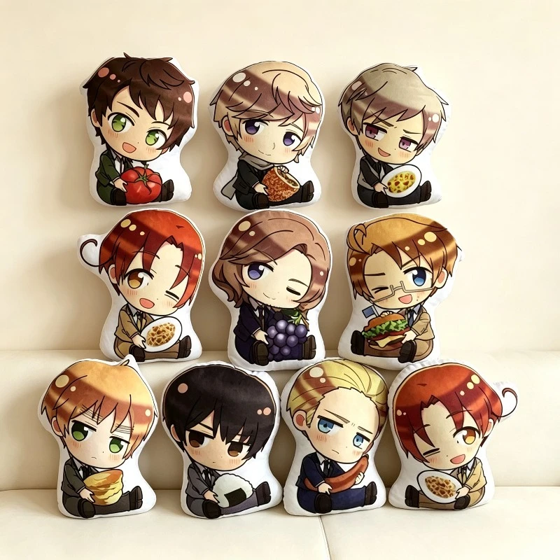 New 45cm Hetalia Axis Powers Plush Toys Soft Stuffed Anime Hetalia Arthur Kirkland Alfred F Jones Wang Yao Pillow Toys Gifts