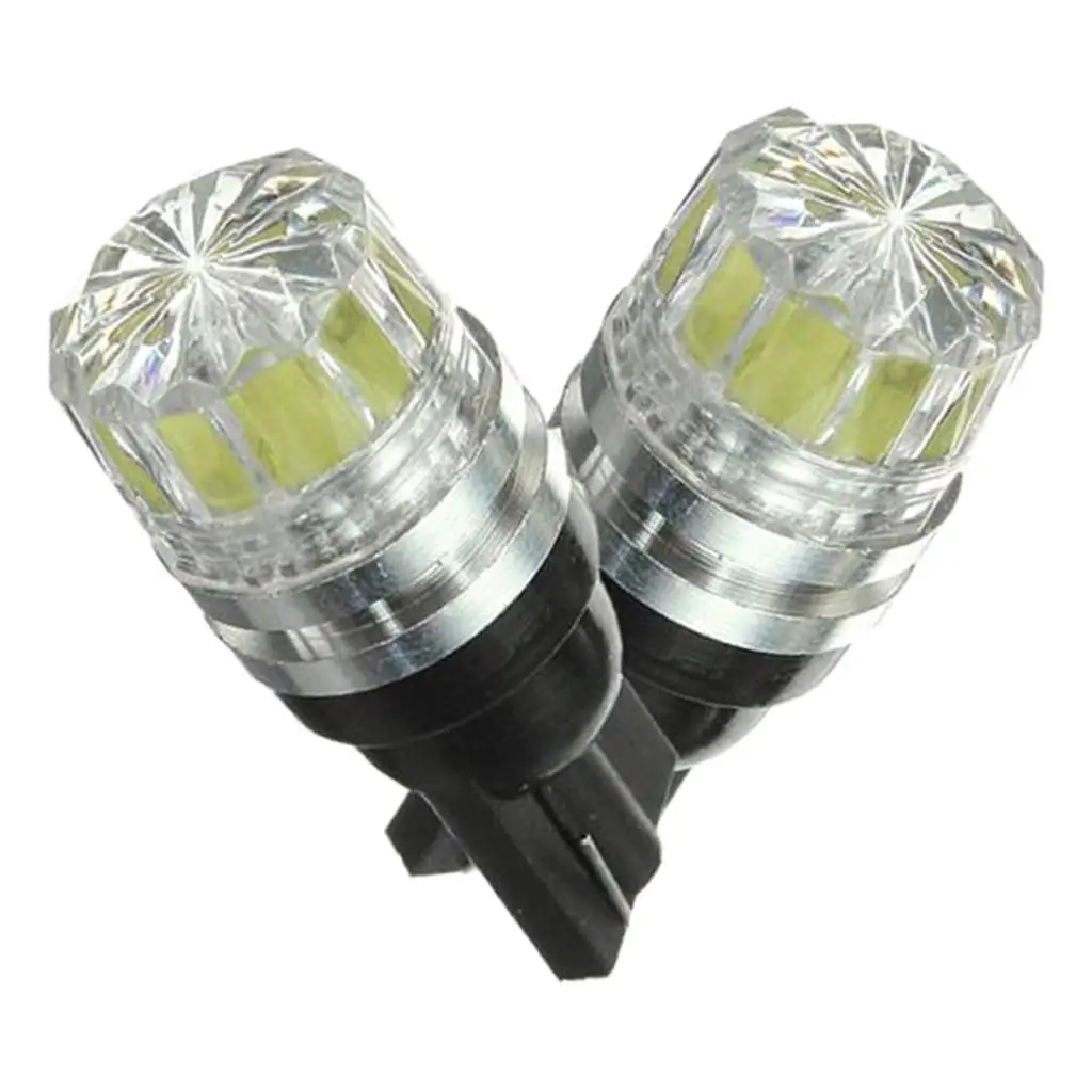 2pcs White T050 5 SMD LED Car Vehicle Side Tail Lights Bulbs Lamp DC 12V