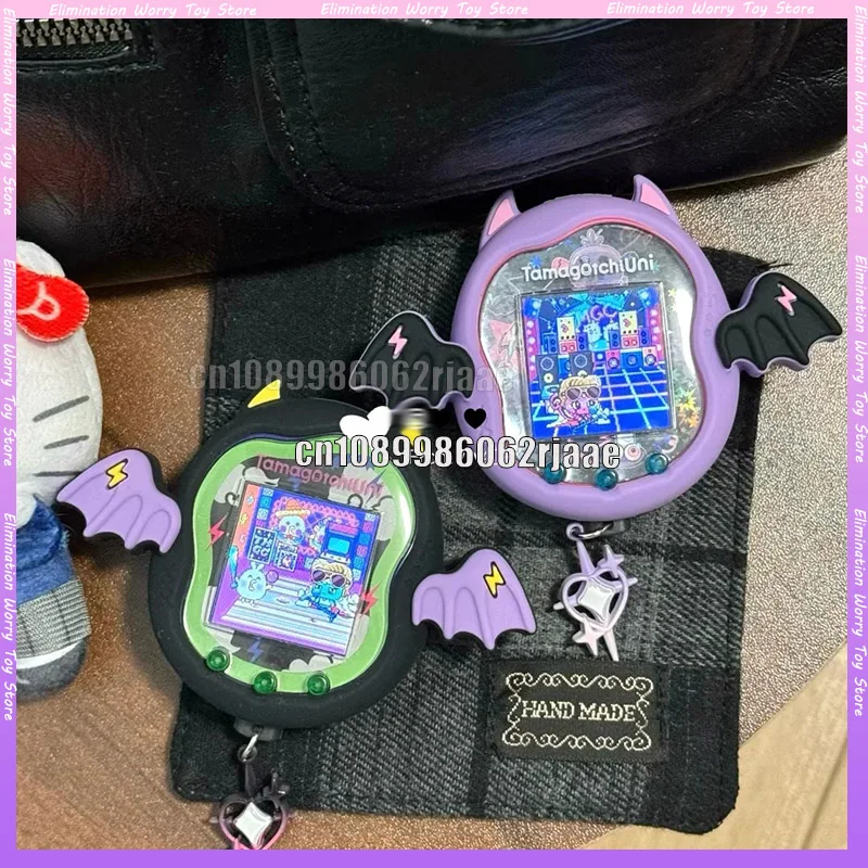 Electronic Pet Tamagotchi Uni Demon Silikon Schutzhülle mit Panel Papier Staubschutz Tamagotchi Uni Little Devil Silikon