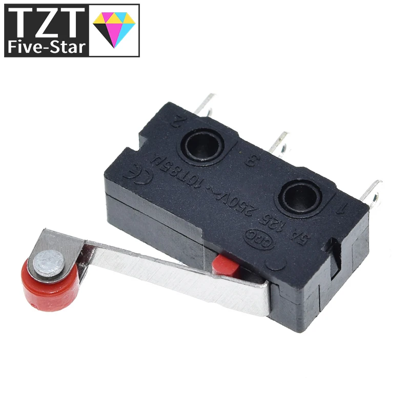 10/30 قطعة جديد مايكرو الأسطوانة رافعة الذراع عادة مفتوحة إغلاق الحد التبديل KW12-3 KW11-N