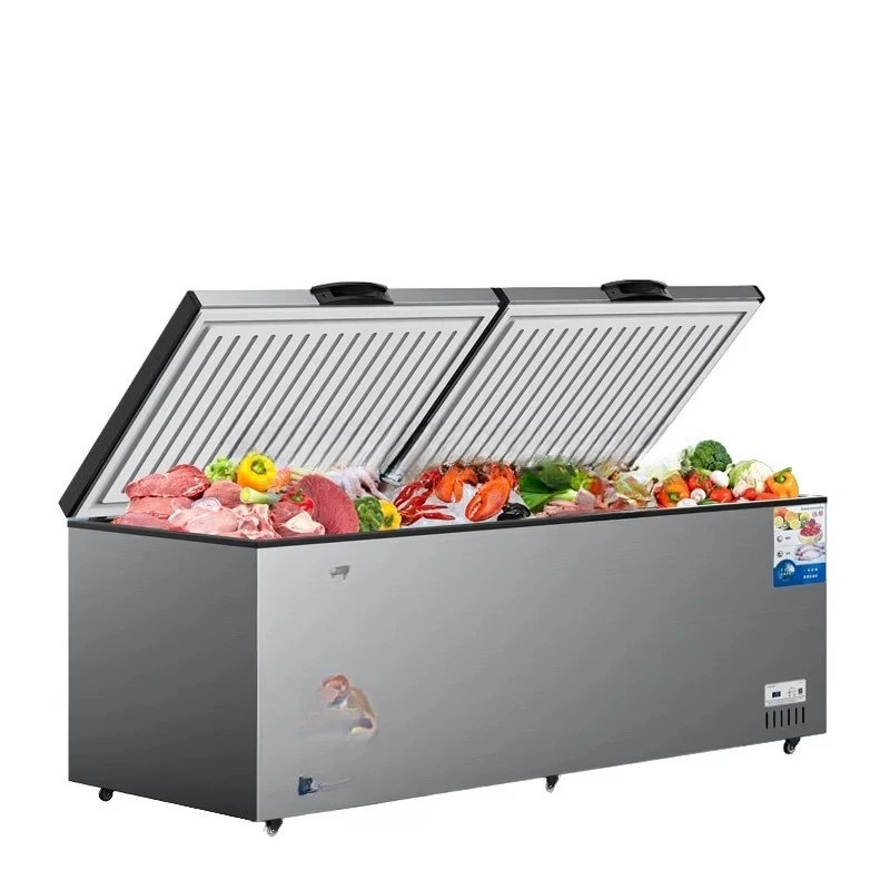 

Household and hotel commercial double-door electric freezer refrigerator, convenient, practical and durable