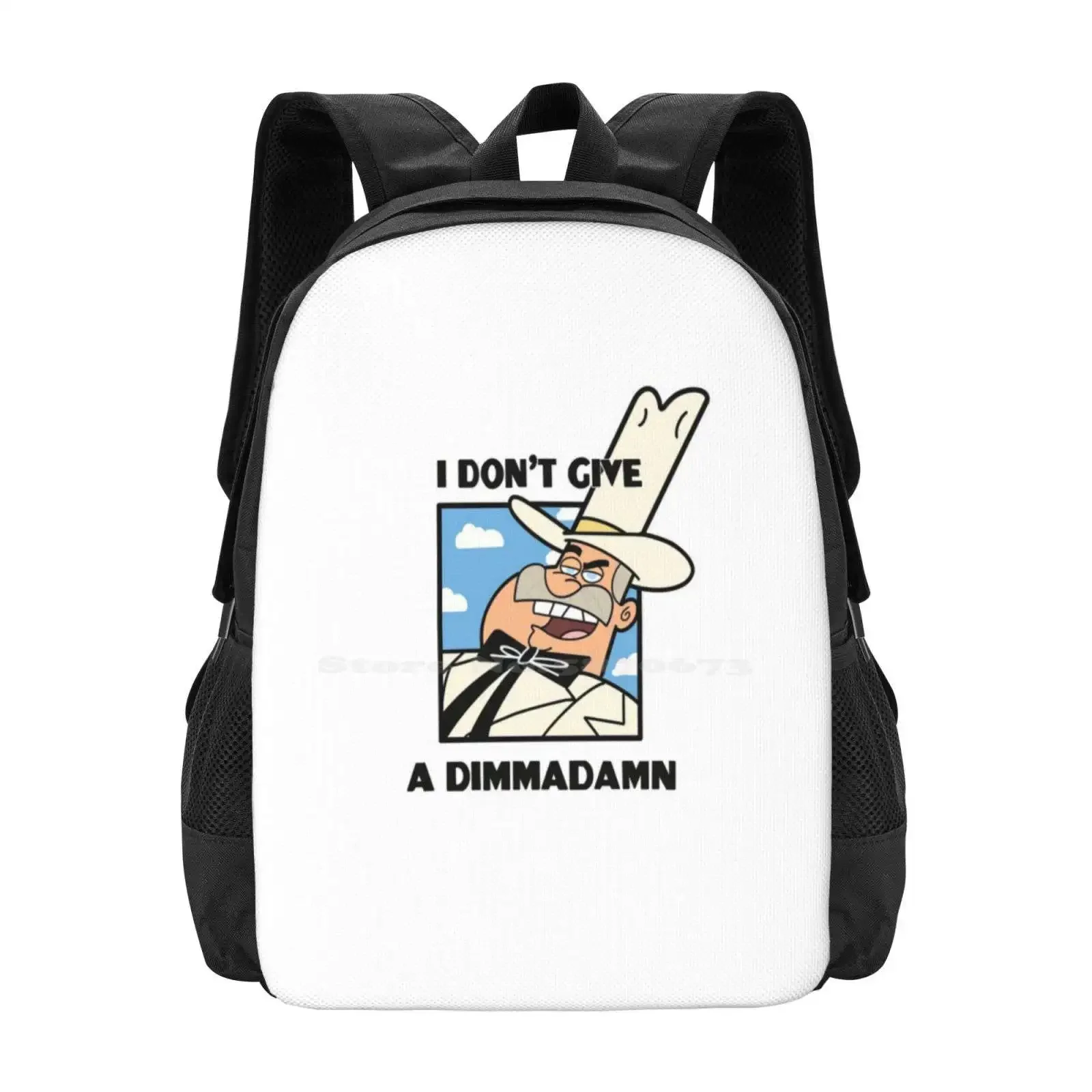 

I Don'T Give A Dimmadamn Hot Sale Schoolbag Backpack Fashion Bags Doug Dimmadome Fairly Odd Parents Timmy Turner Dimsdale
