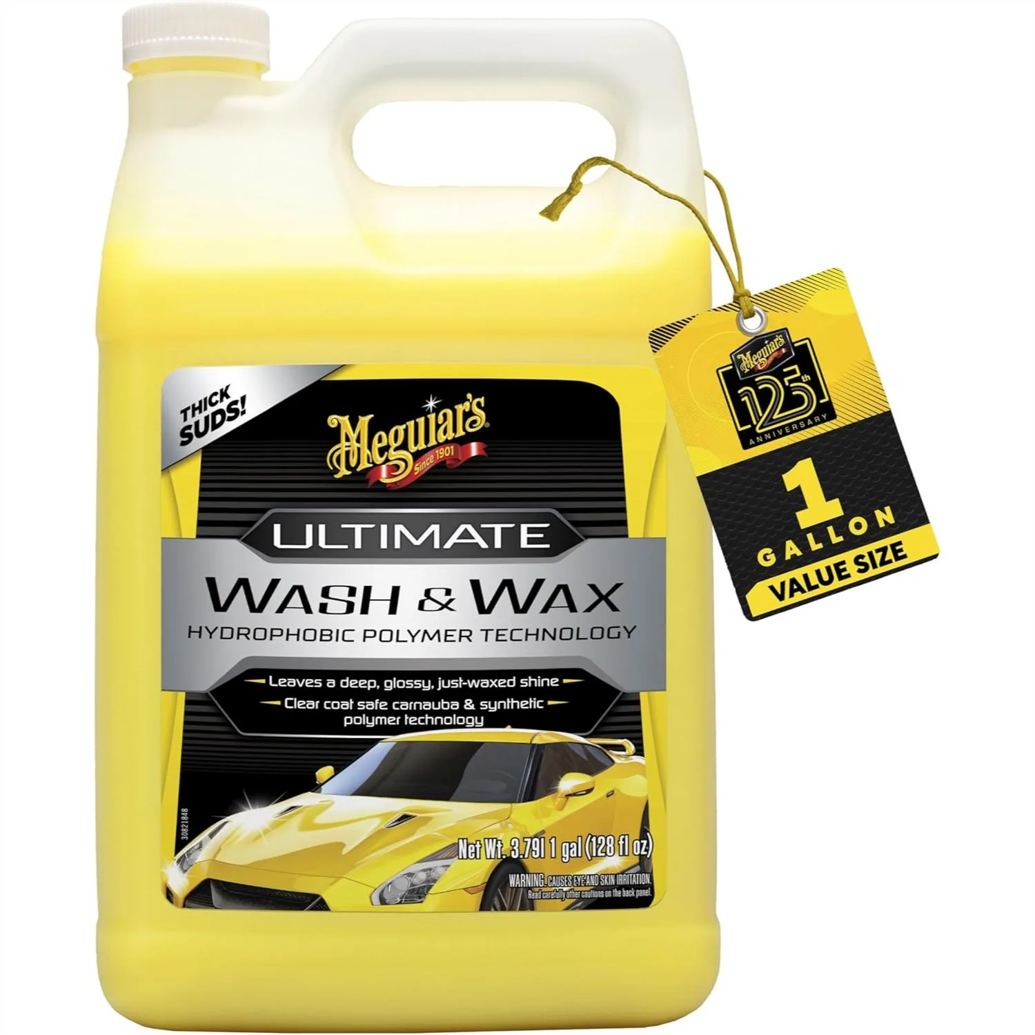 

Car Wash Soap and Wax - pH Balanced Cleaner for Shine & Protection, 1 Gallon