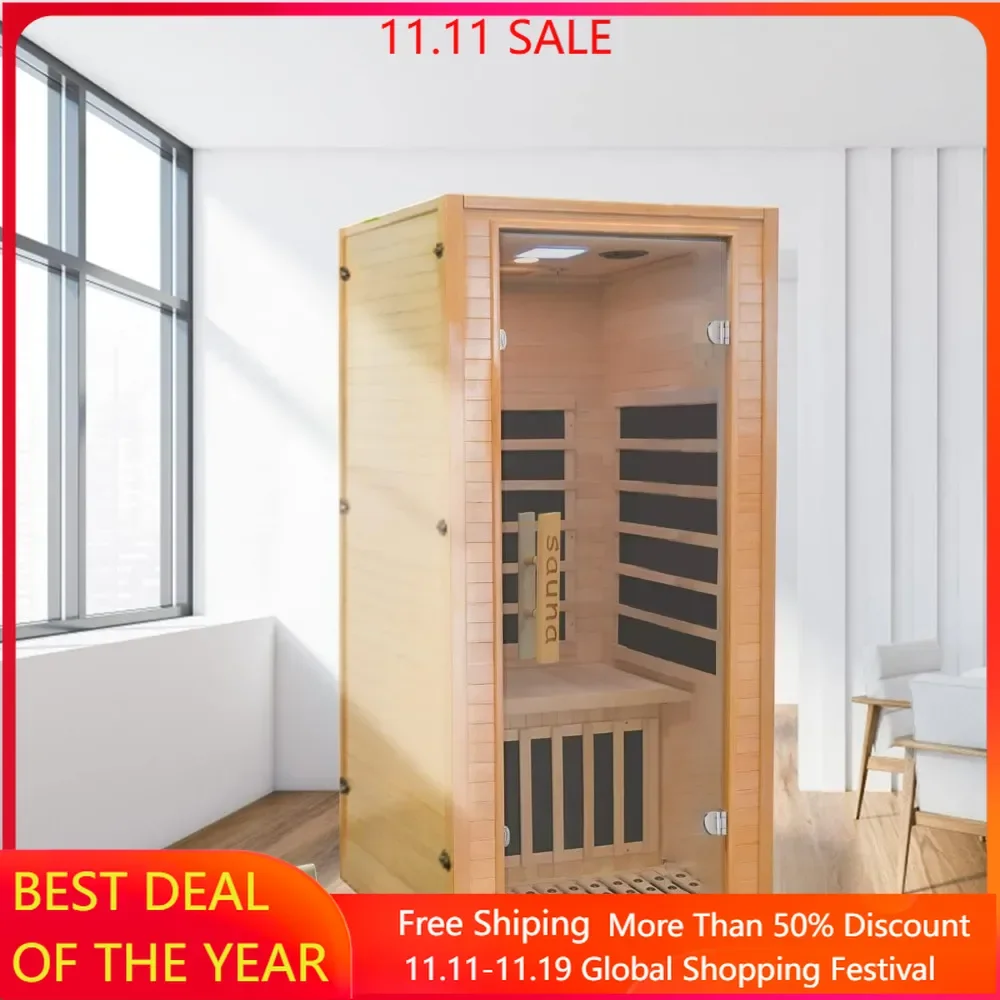 

Sauna, Low EMF Infrared Home Sauna, Personal Outdoor Indoor Heaters Saunas Wood Tiny Dry Barrel Snfared At Home Sauna Room