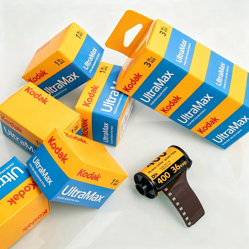 New Packaging Kodak UltraMax 400 36 Exposure Per Roll C41 Flushing Degrees 135 Color Film 1 2 3 5 10 Rolls For 35mm Film Camera