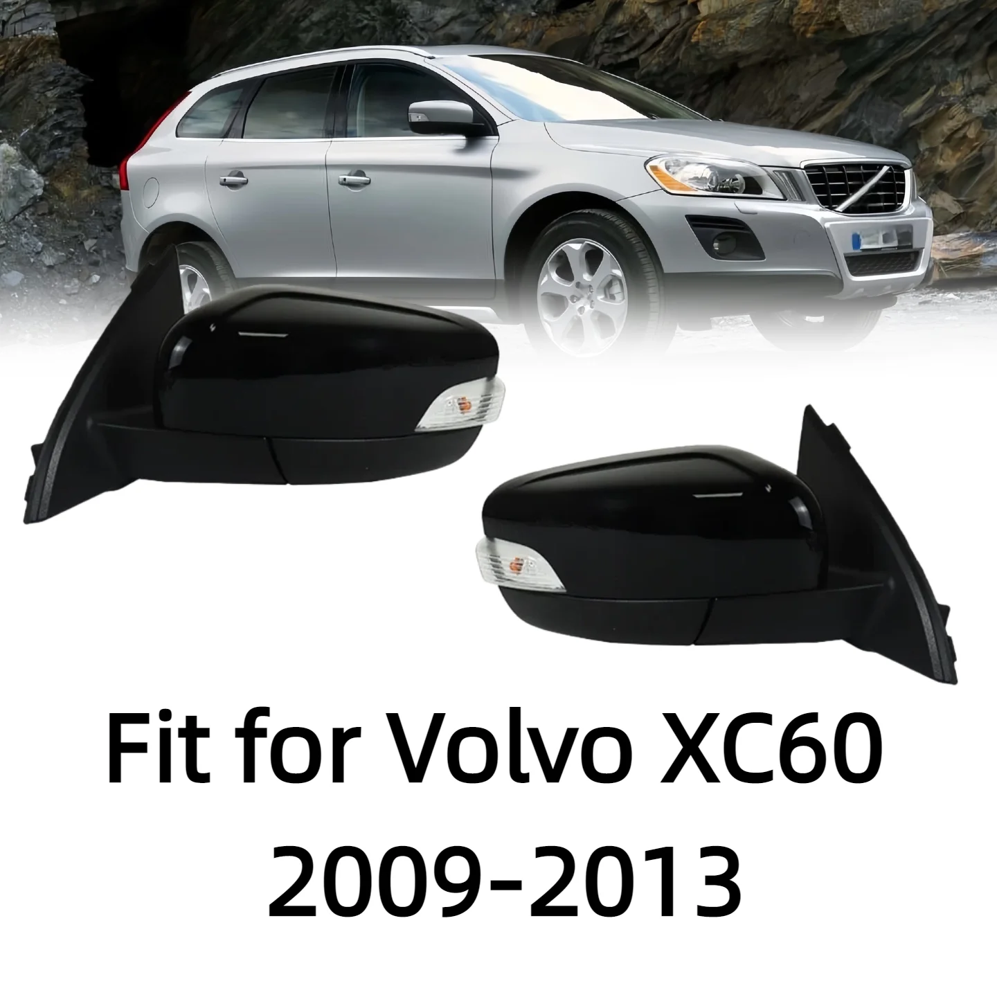 For Volvo XC60 2013 2014 2015 2016 2017 2018 Car Rearview Mirror Assembly Auto Turn Signal Heating Electric Folding Mirror Assy