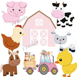 18/36inch Farm Theme cardboards  Farm Animal Cow Cutouts Backdrop DIY Decor Girl Boy Birthday Baby Shower Supplies Backdrop