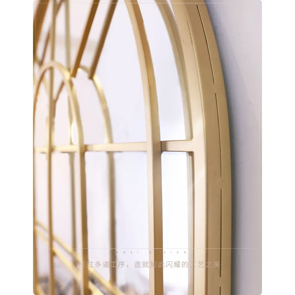 

Модное декоративное зеркало Pop Art 35,5 дюймов, золотое, роскошное, для стен, в форме арки, для прихожей, гостиной