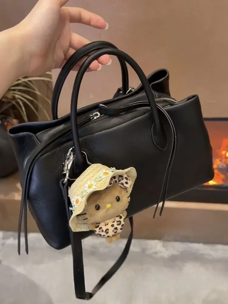 

Black Commuter Multi-Layer Tote Bag Women's 2026 New Luxury Minimalist High-End Handbag Shoulder Crossbody Bag Summer