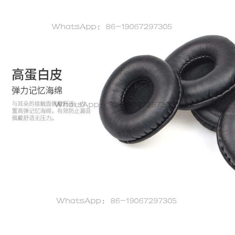 Xujun1105641611 Store   Aviation Earphones 750 Earphones Leather Cover, Pilot Earmuffs Sponge Cover Leather Earmuffs