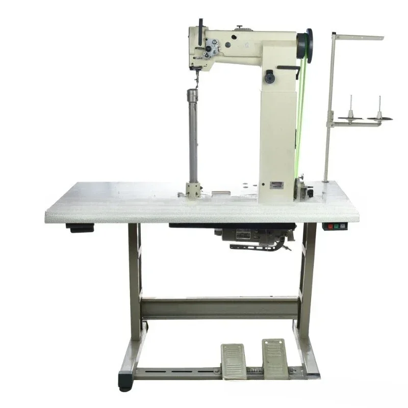 Column car high head leather thick material, sewing machine comprehensive feeding high fine column sewing machine