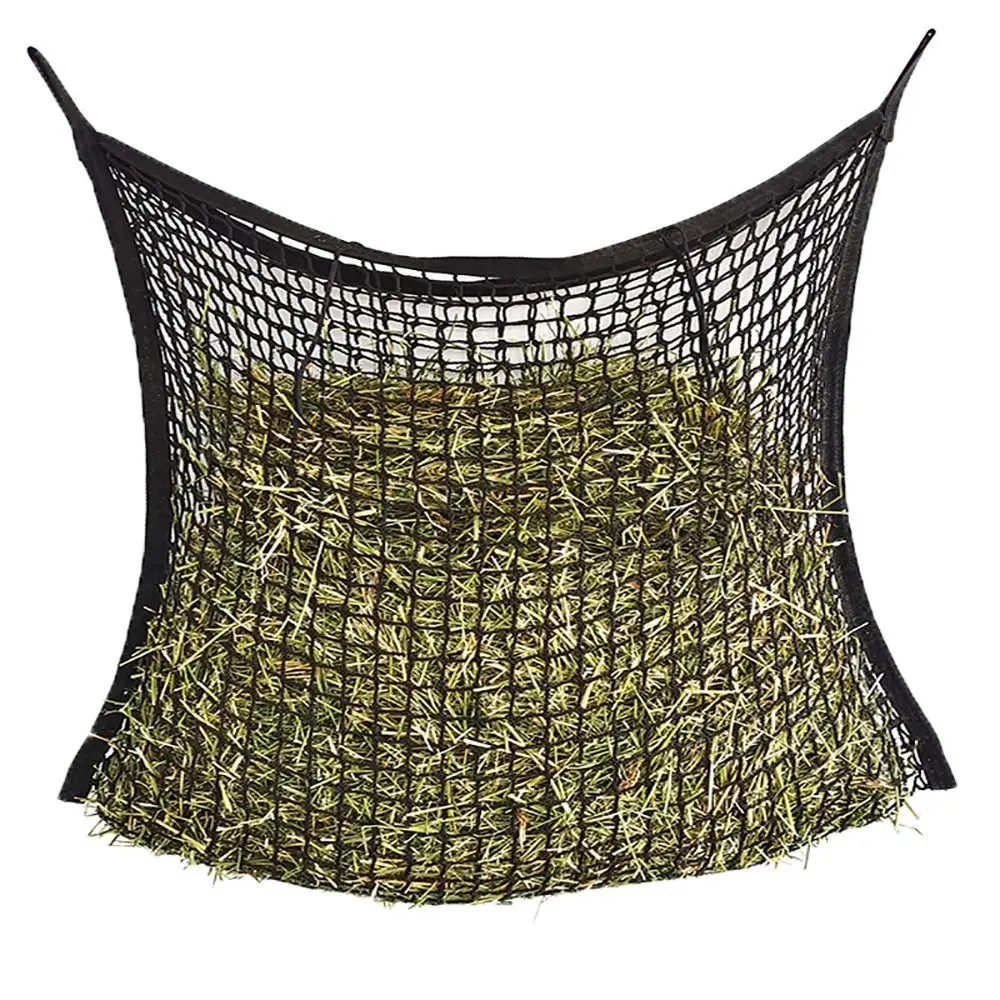 1Pcs New Slow Feed Hay Net Large Capacity Hanging Horse Hay Bag 80x90cm Hay Feeder Bag for Horses Goat Sheep