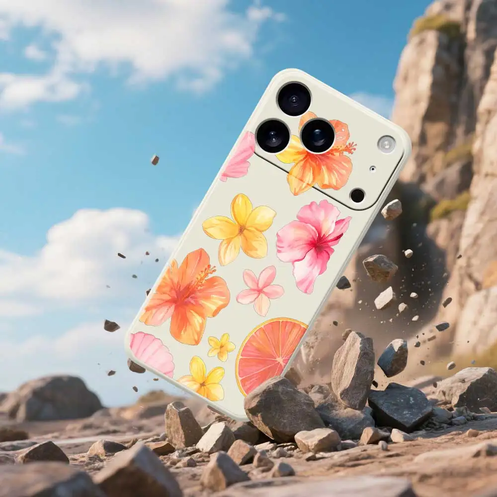 حافظة حماية للهاتف المحمول على شكل زهرة لهاتف آيفون 17 برو ماكس 17 اير 16 15 14Plus 13 12 Pro Max XS Max 16E غطاء ناعم من السيليكون