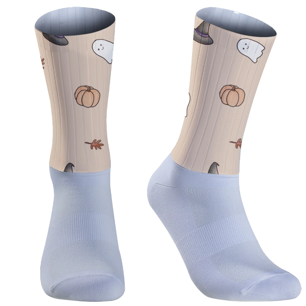 Chaussettes de cyclisme européennes et d'Halloween pour hommes, Couples japonais, Chaussettes de skateboard, Rue, Nouveau, 1 paire, 2024