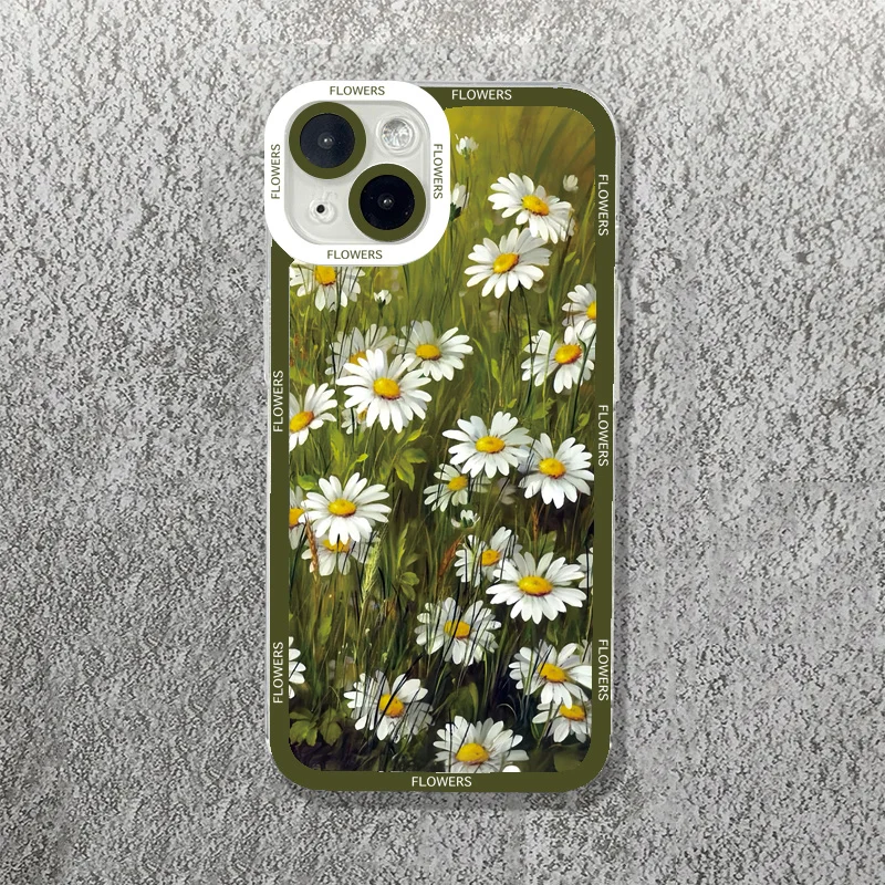 Oil Painting Flowers Phone Case For Xiaomi Poco X6 M6 X5 F5 X3 Pro Mi 13 12 11 Lite 5G 14 13T 12T Transparent Soft TPU Cover