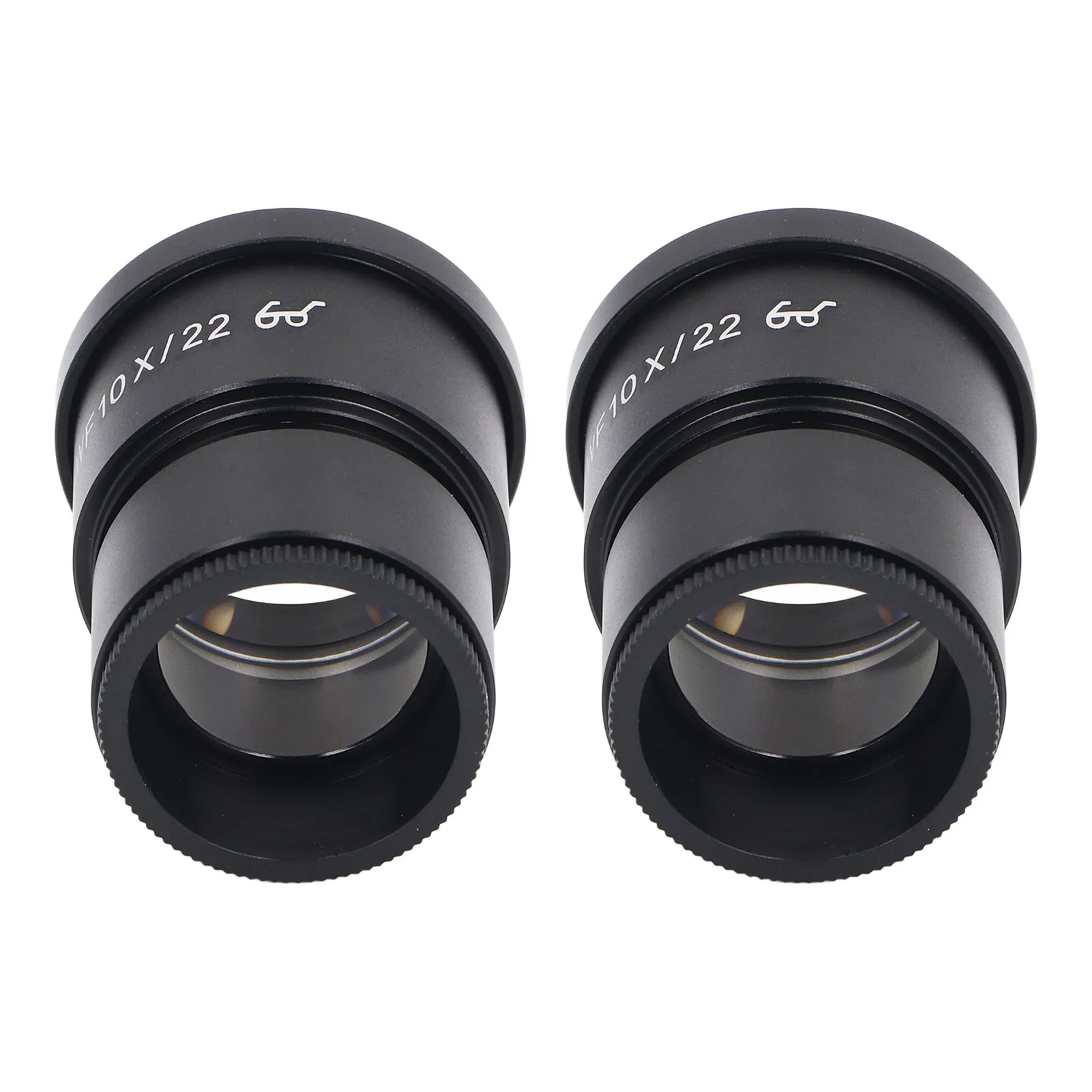 2 個顕微鏡接眼レンズ 10X アルミ合金広角生物接眼レンズ 22 ミリメートルアイポイント 30 ミリメートル取付サイズ