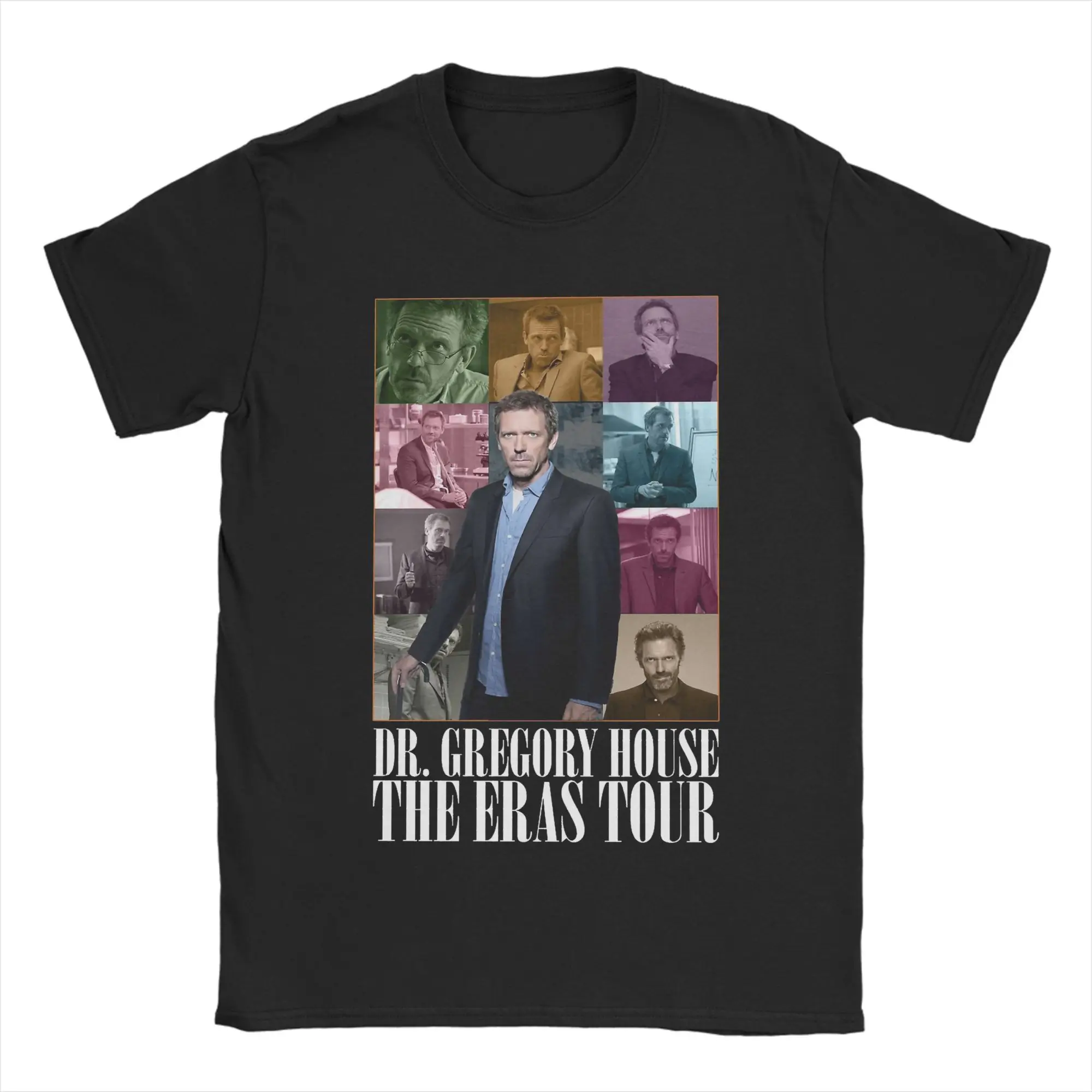 

Dr Gregory House MD The Eras Tour Men's T Shirts Cool Tees Short Sleeve Round Neck T-Shirt 100% Cotton Party Clothing
