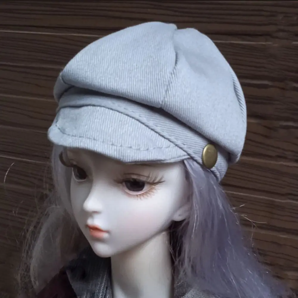 Modieuze Pop Achthoekige Cap DIY Handgemaakte Schattige Mannelijke/Vrouwelijke Pop Baret Hoed Kids Gift Speelgoed voor 1/3 1/4 1/6 Bjd Poppen