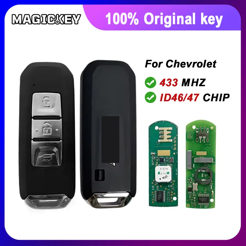 

Оригинальный смарт-ключ с дистанционным управлением для Chevrolet Captiva, Blazer, Optra, Turbo, Hector 2021-2022 годов выпуска, 433 МГц, чип ID46/ID47