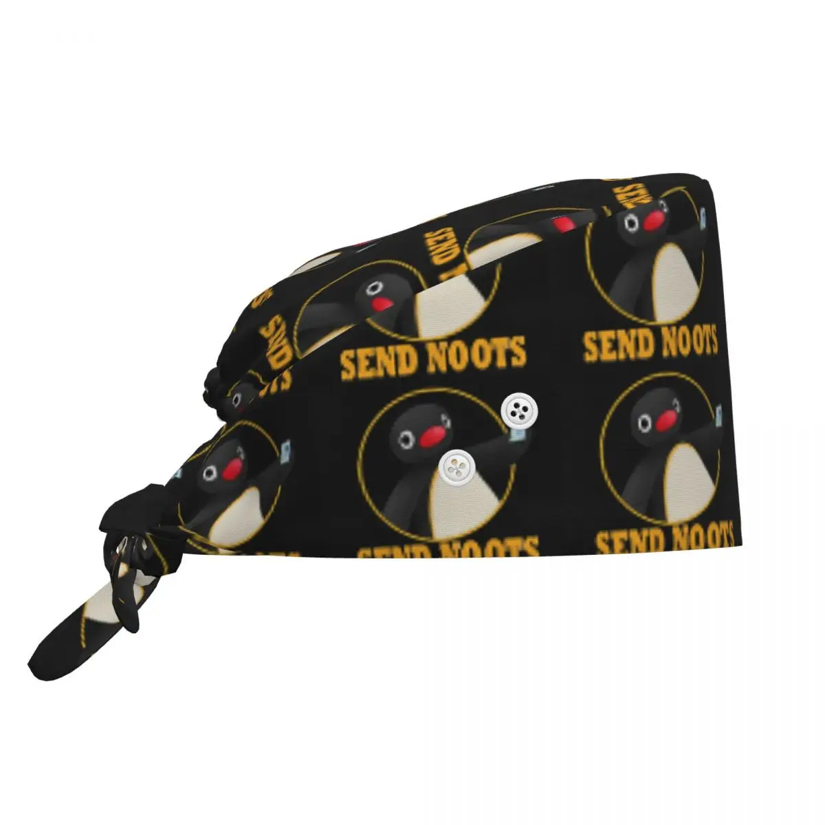 Pingu Pinga Penguin TV Scrub Hat, Bonnet chirurgical réglable pour hommes et femmes, idéal pour les infirmières et les dentistes