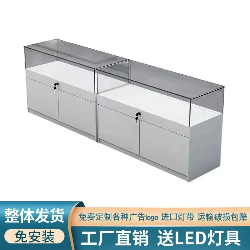 Custom.Display Cabinet Glass Jewelry Product Glasses Custom Museum Cultural Relics Exhibition Simple Display Cabinet