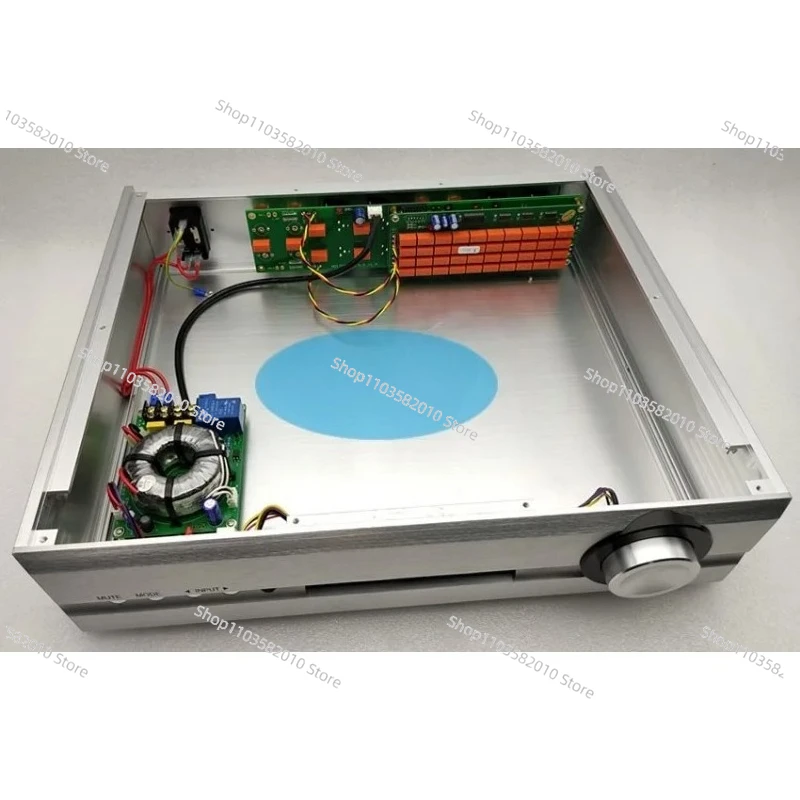 finished PASS preamplifier Chassis Fever Remote Volume Control Board Passive Front-end RCA Balanced XLR VFD Display