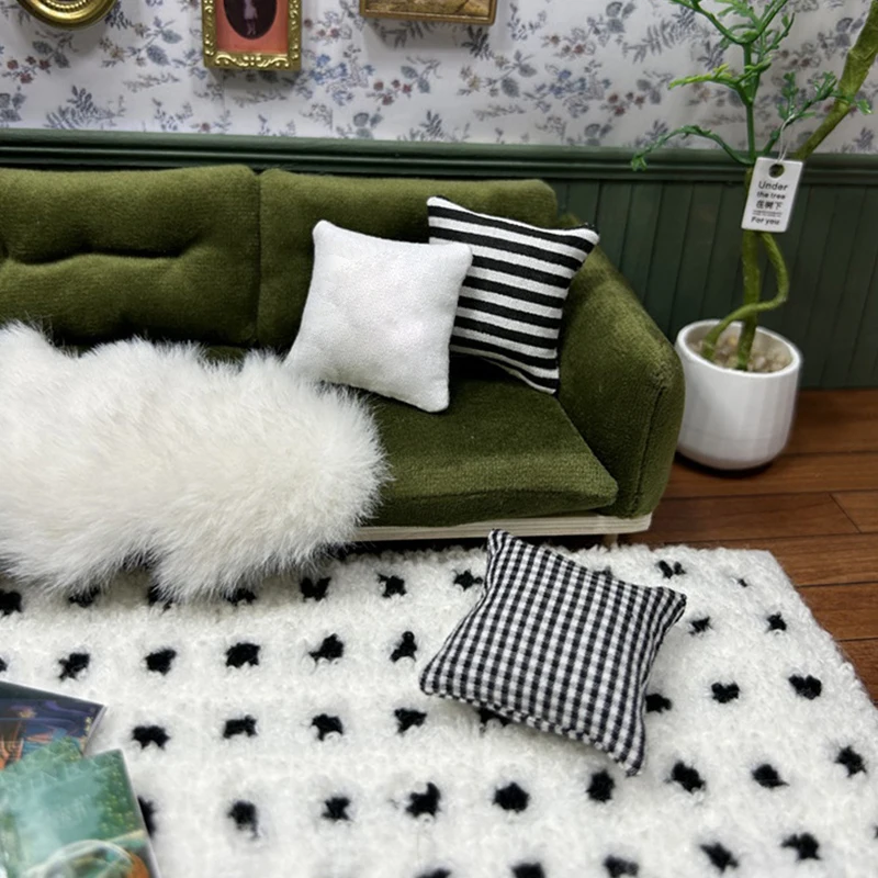 1/6 Puppenhaus Modell Möbel Zubehör Gewebter Teppich Großer Puppenhaus Teppich Bodenbelag Miniaturen Bjd Ob11 Blyth Lol Teppich