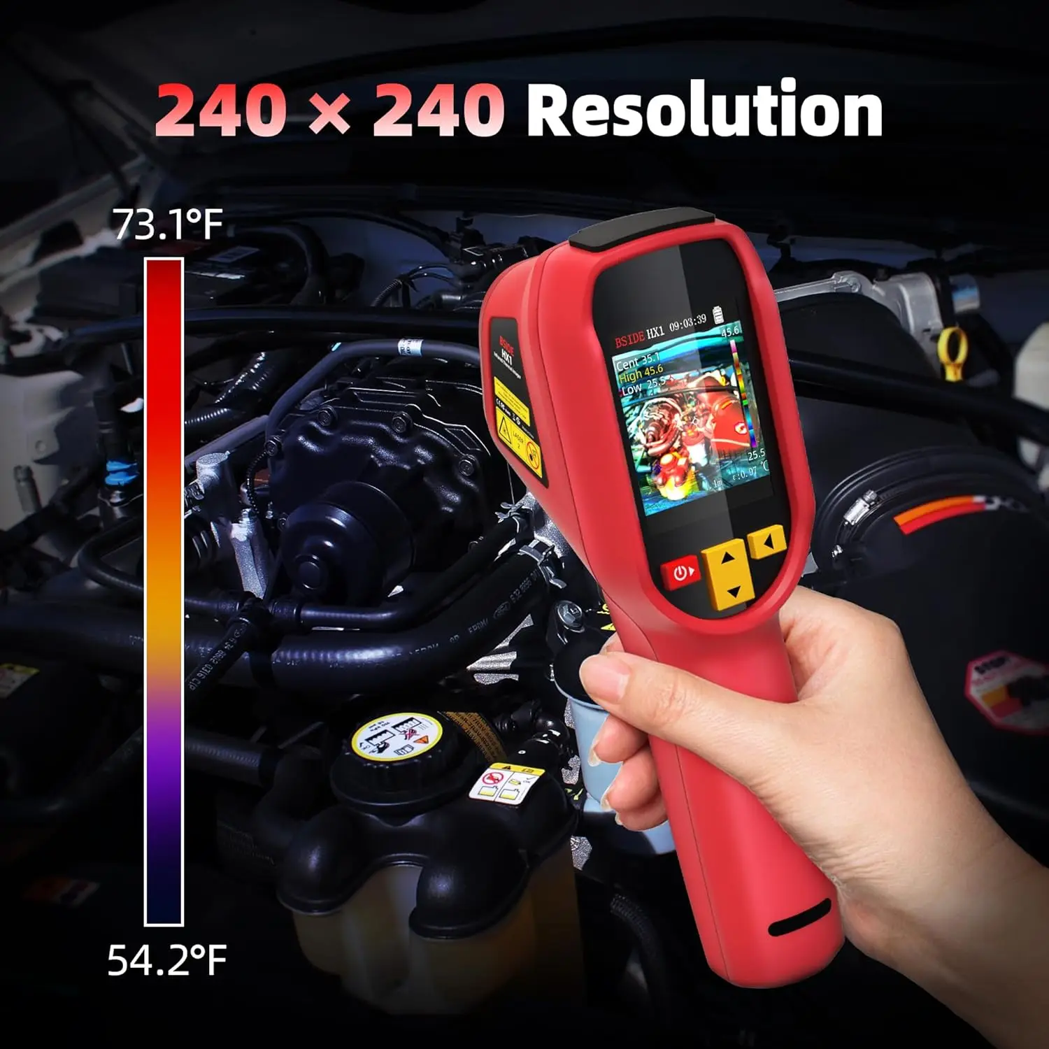 2026 Neue Handgehaltene Industrielle Wärmebildkamera -20-550C HD-Auflösung PCB-Rohrinspektion Brandschutz-Wärmebildgerät