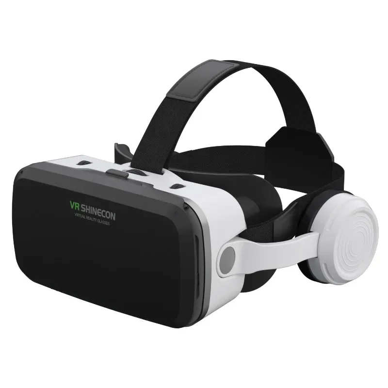 VR Shinecon 10.0 Casque 헬멧 3D 안경 스마트 폰용 가상 현실 헤드셋 스마트 폰 고글 비디오 게임 Viar 쌍안경
