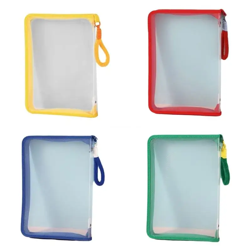 A 4 File Folders Clear Document Organiser Plastic File Bag Document Wallets Dropship