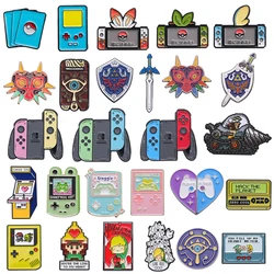 Cartoon Game Enamel Brooch 90s Vintage Gamepad Game Drill Car Shield Sword Game Over Frog Console Badge Punk Lapel Pins Jewelry