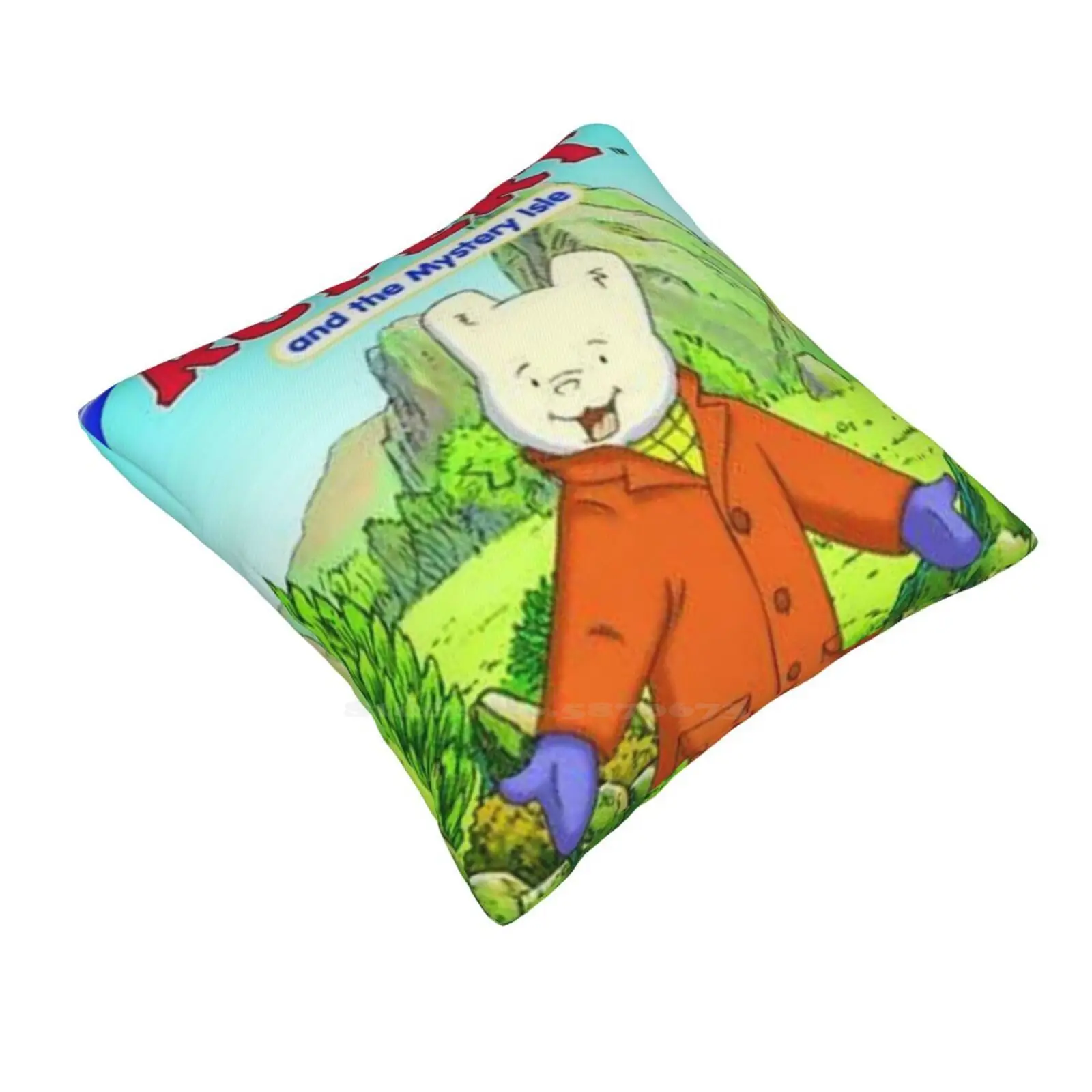 Rupert Bear Kids T-Shirt Design Fuuny Rupert Bear Bedroom Office Hug Pillowcase Rupert Bear And Friends Comics Uk Nostalgia