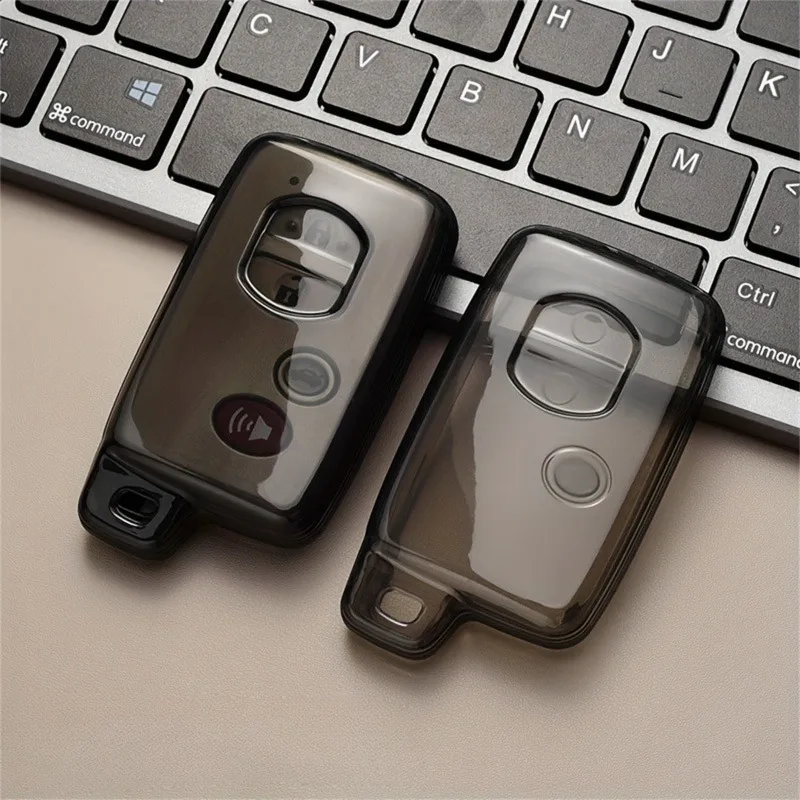 1 pcs Soft TPU Car Key Case, Fit for Toyota Aqua RAV4 Land Cruiser Camry Prado Corolla Prius 2013 2014 Keyless Auto Accessories