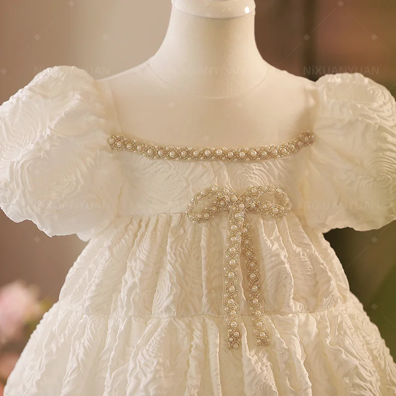 Vestido de princesa de flores para niñas, vestidos de bebé, Fiesta infantil de lujo, cumpleaños, ceremonia, boda, noche