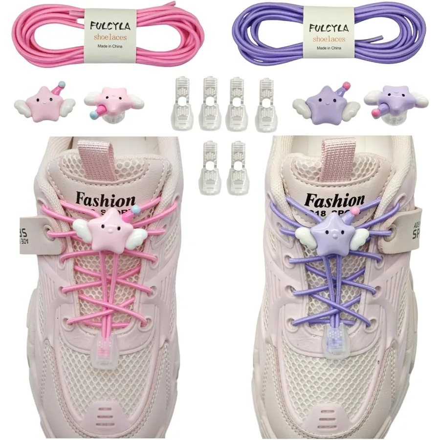 

Детские милые эластичные шнурки для обуви на 2 шт. — эластичные шнурки без завязок для взрослых