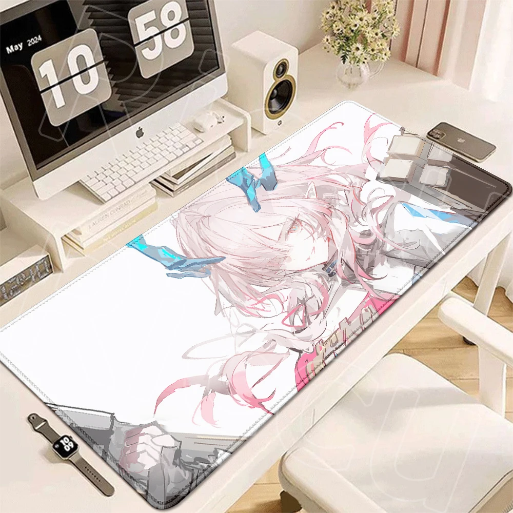 Arknights Endfield Mi Fu HD Printing Table Pad Anti-Slip Rubber Bottom Extended Locked Edge Gamer Rug Business Office Mouse Mats