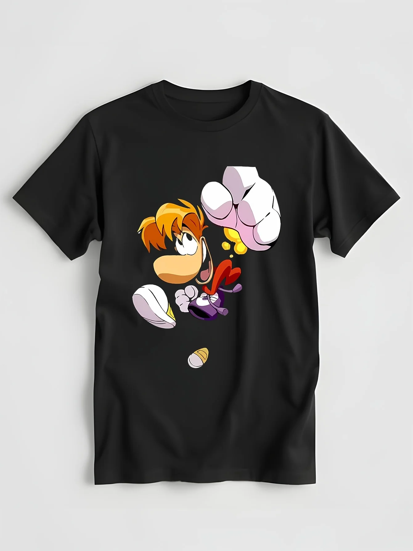 Rayman Fist T-shirt tees overd funnys Men's t shirts Black