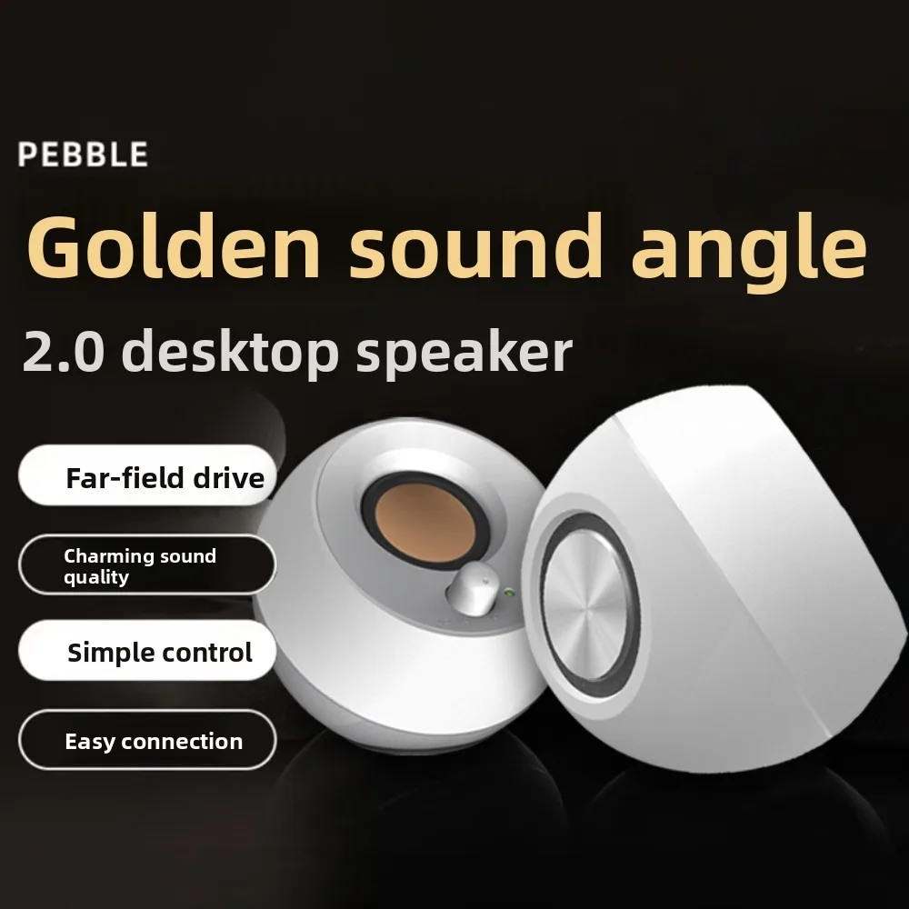 Creative Pebble Plus 2.0 Speaker 3d Surround for Computer Desktop Gamer Multi-Media Accessory Usb Wired Mini Speaker Gifts