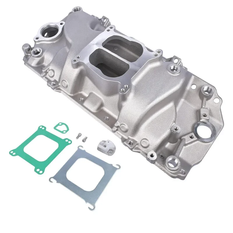 3001 53001 PC23001 per BBC Big Block Chevy Holeshot Collettore di aspirazione doppio aereo Porte ovali 1965-2000 PC3001 396-502