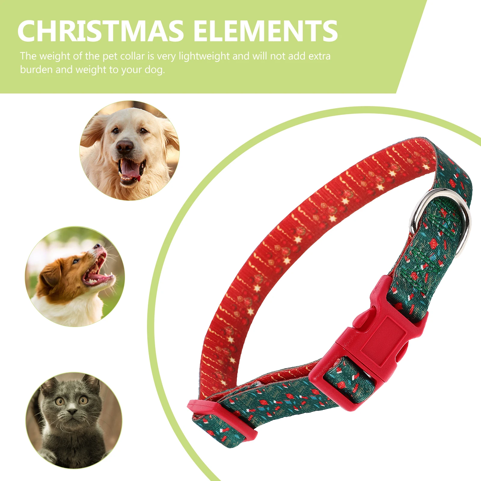 

Christmas Dog Necklace Necklaces Small Collars for Puppies Xs Puppy Pet Decoration