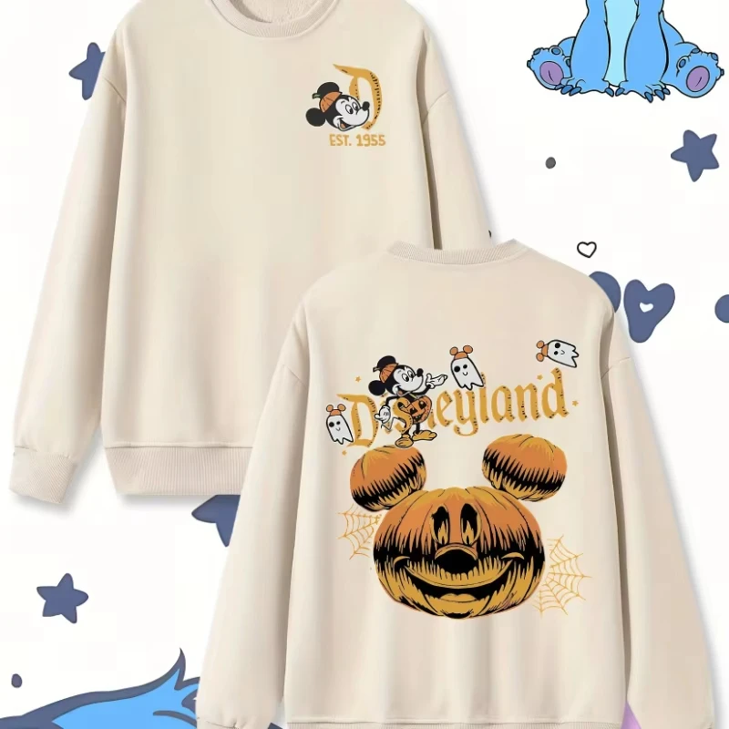 

2025 New Retro Halloween Disney Casual Fashion Trendy Sports Hoodie Series Autumn/Winter Campus Style Unisex for Boys and Girls