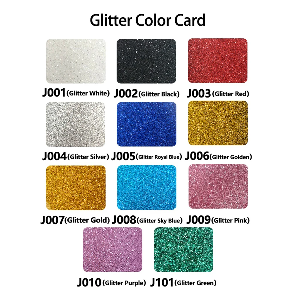 Glitter HTV Vinyl, Heat Transfer Vinyl for T Shirt, Iron On Vinyl For All Cutter Machine, Easy to Cut &Weed