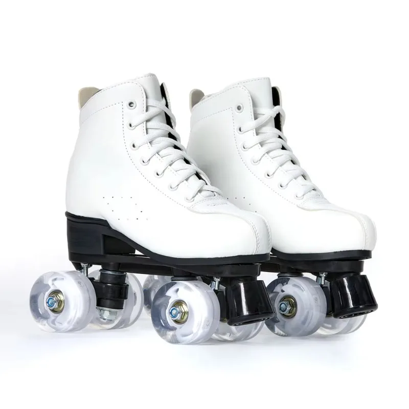 Each Custom 4-wheel Four-wheel Skate Roller Luncur Roda Flash Wheel PU Material Rental Skate Roller