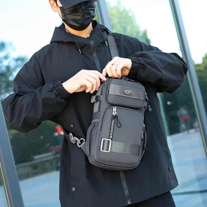 Chest Bag For Men 2026 New Casual Travel Large-capacity Chest Bag Fashion Trend Men's Shoulder Bag Crossbody Outdoor Backpack