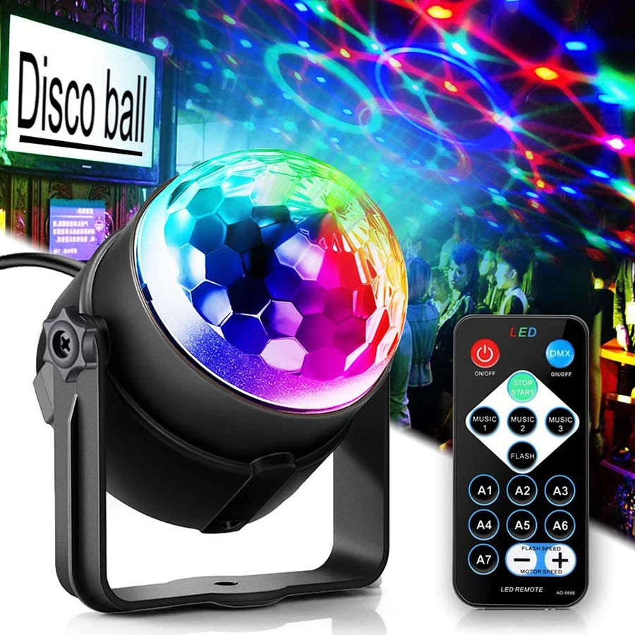 Home Room Disco Atmosphere Light Mini Color Bar KTV Rotating Decorative Lights.