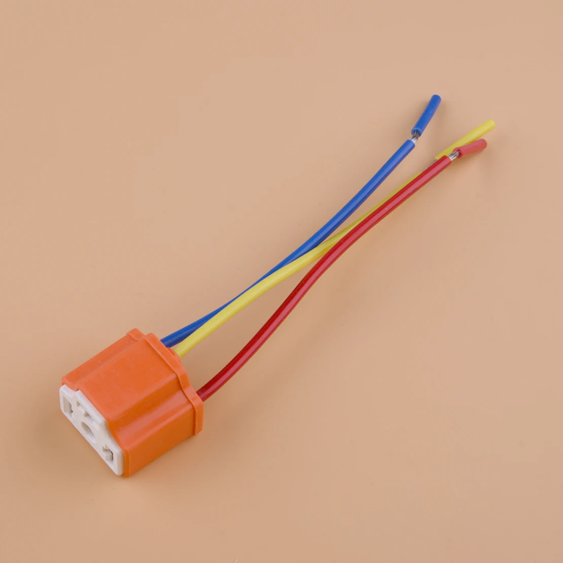 H4 9003 HB2 Universal Car Truck Boat Marine Ceramic Headlight Female Pigtail Connector Plug Adapter Socket New