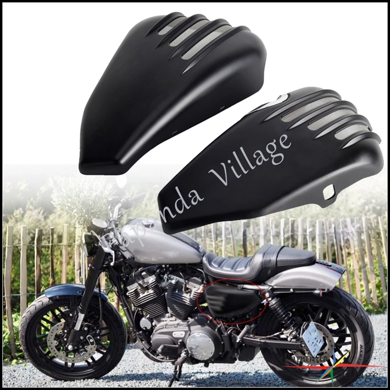 

For Harley Sportster Motorcycle Accessories Side Battery Fairing Cover For XL883 XL1200 48 72 Custom Superlow Iron 2014-2021