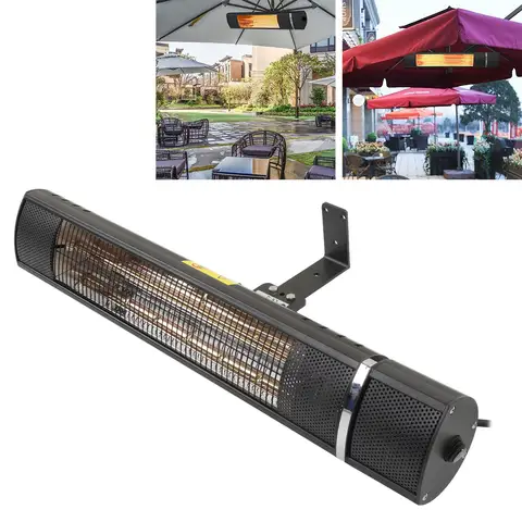 इनडोर आउटडोर के लिए इलेक्ट्रिक आउटडोर हीटर हाई पावर वॉल माउंटेड IP65 वाटरप्रूफ इन्फ्रारेड पैटियो हीटर 8 best sales हीटर की दीवार - №2